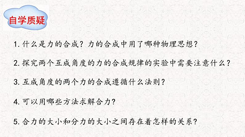 2023-2024学年人教版必修第一册 3.4 力的合成与分解（第一课时） 课件第2页