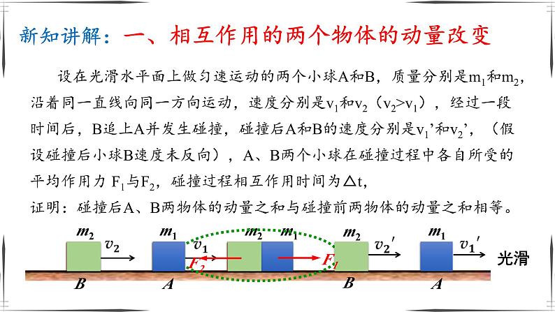 2023-2024学年人教版选择性必修第一册  1.3 动量守恒定律 课件  (1)03