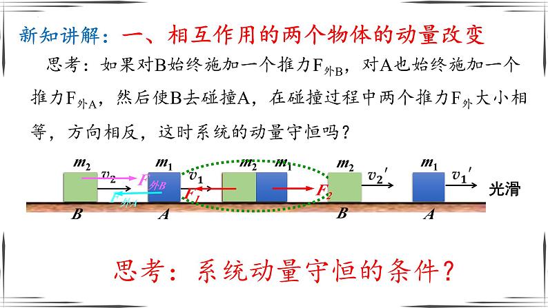 2023-2024学年人教版选择性必修第一册  1.3 动量守恒定律 课件  (1)07