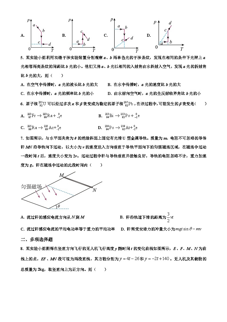 2023年高考重庆卷物理真题（原卷版）02