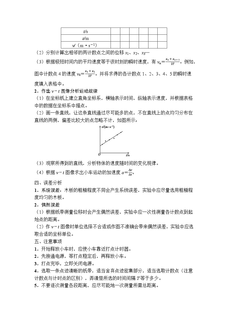 高中物理2024年高考复习名师重难点导学必修一：第二章 1第2页