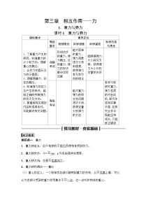 高中物理2024年高考复习名师重难点导学必修一：第三章  1  课时1