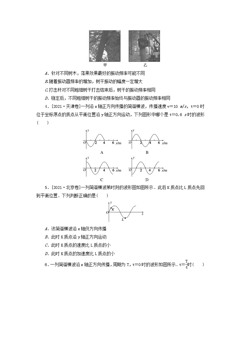 高考物理一轮复习过关练习第七章机械振动和机械波 (含解析)第2页