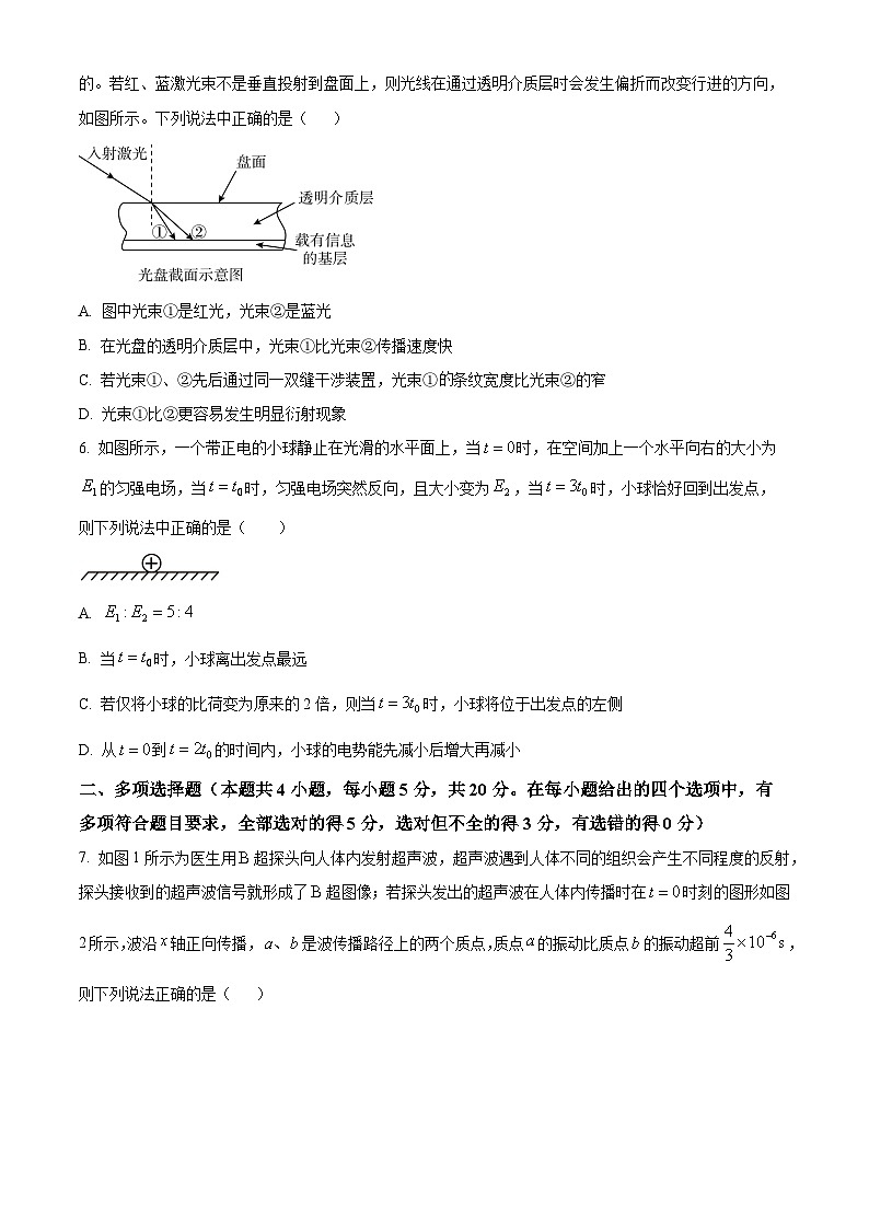 湖南省湖南师范大学附属中学2023-2024学年高三上学期月考物理试题（二）（原卷版）第3页