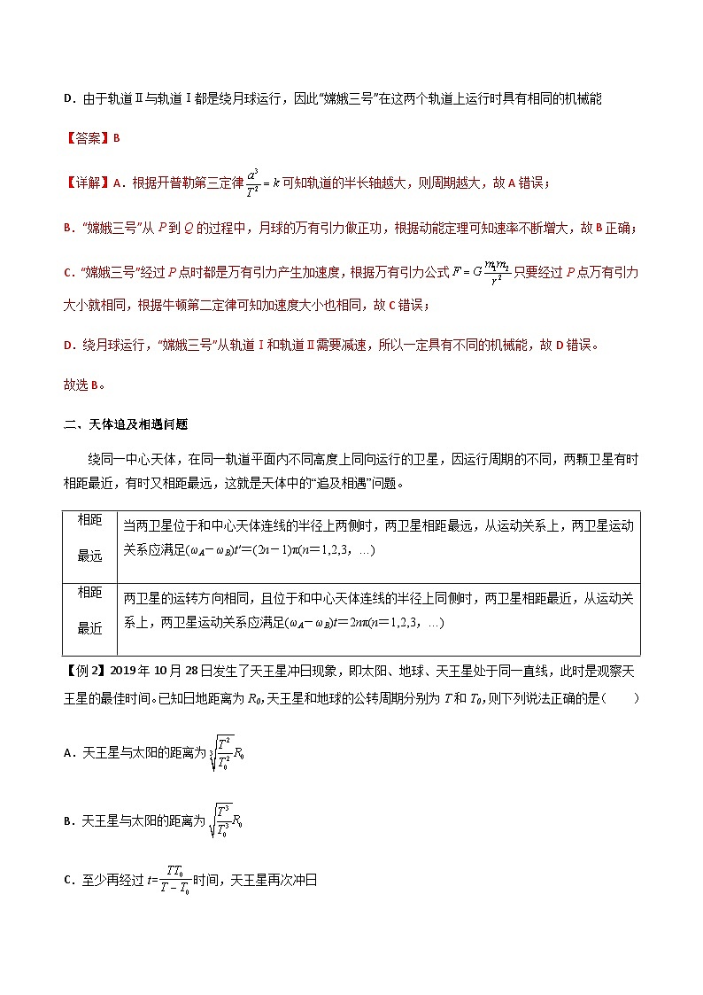 新高考物理一轮复习知识梳理+分层练习专题30 卫星的变轨问题、天体追及相遇问题、双星和多星问题（含解析）第3页