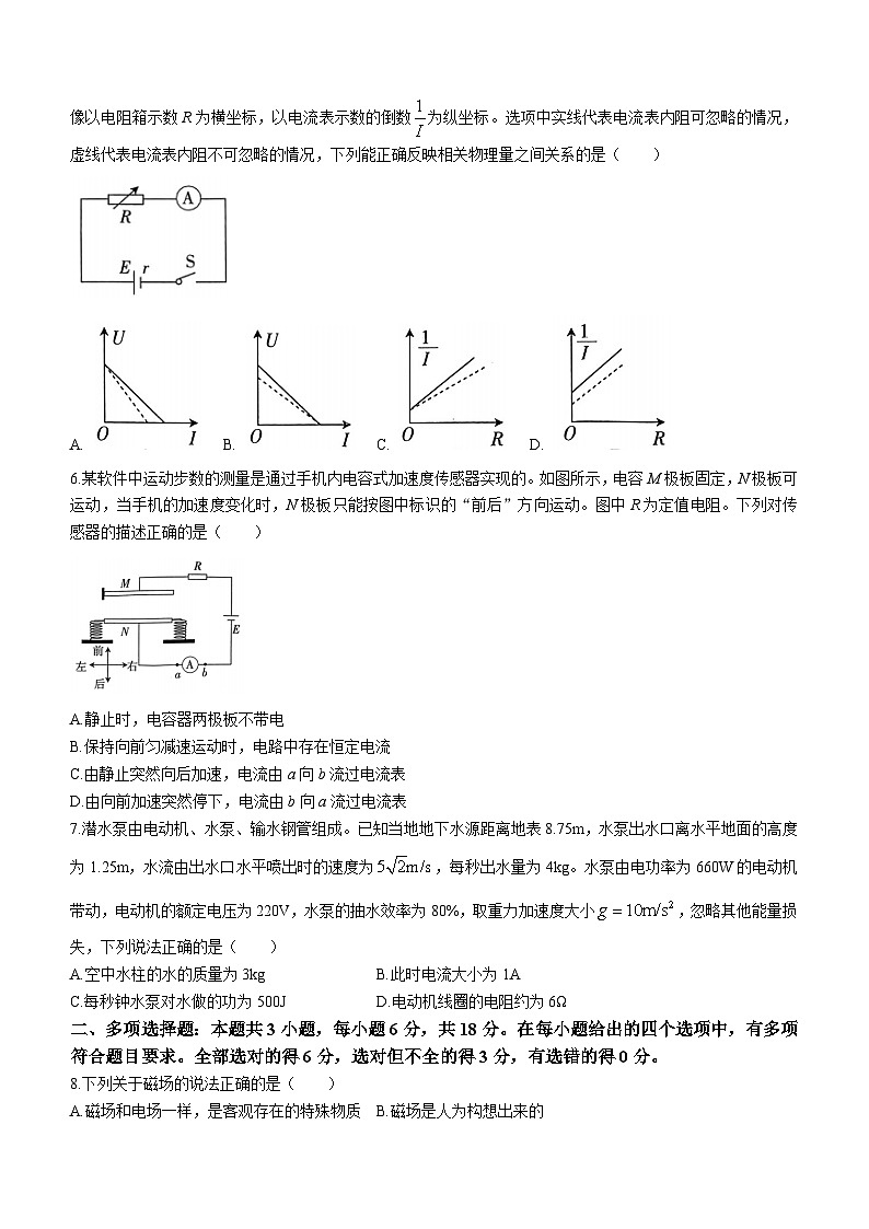 河南省部分名校2023-2024学年高二上学期10月月考物理试题第2页