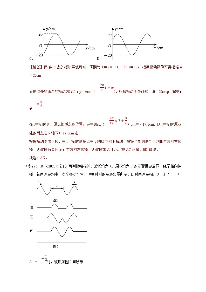 新高考物理一轮复习刷题练习第94讲 波的图像与振动图像综合问题（含解析）第2页