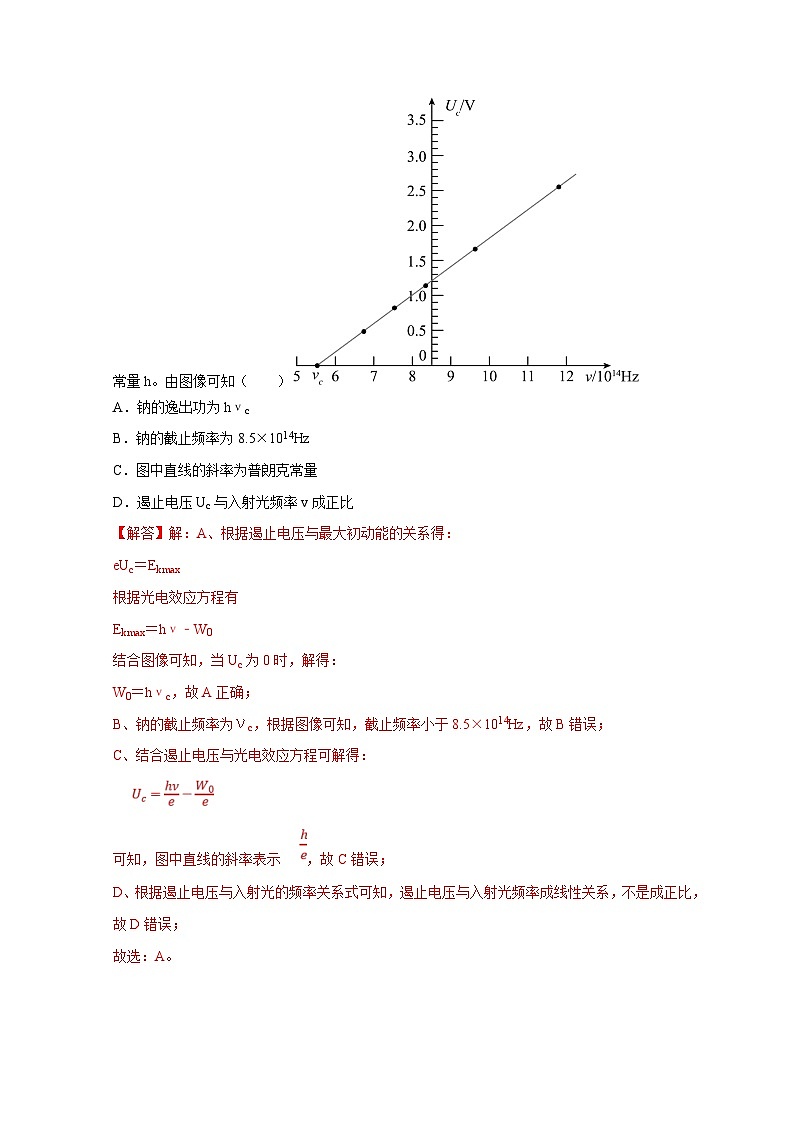 新高考物理一轮复习刷题练习第100讲 电磁波 光电效应与波粒二象性（含解析）02