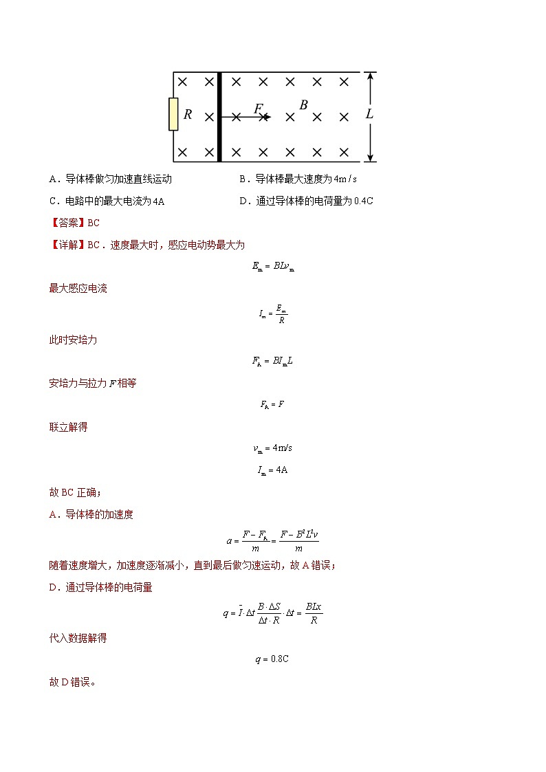 新高考物理一轮复习重难点练习难点24 动量观点在电磁感应中的应用（含解析）02