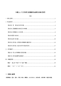 新高考物理一轮复习精品讲义专题2.1 三大性质力的理解及运算及实验（含解析）