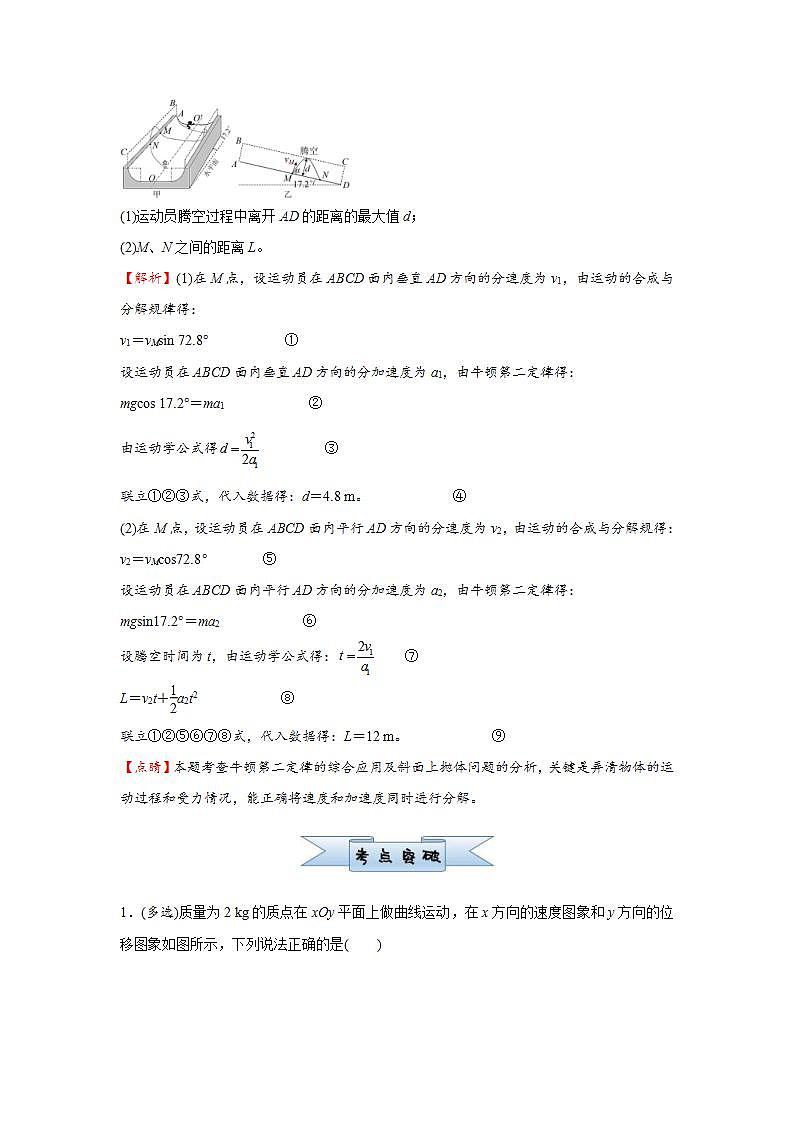 新高考物理三轮复习小题精练5 曲线运动（含解析）第2页