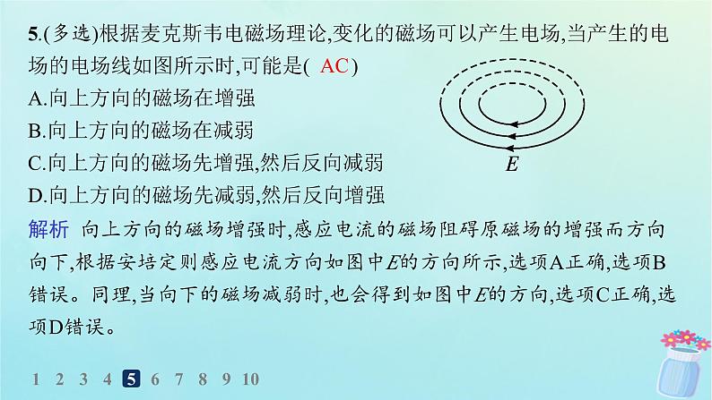 新教材2023_2024学年高中物理第4章电磁振荡与电磁波2.电磁波分层作业课件教科版选择性必修第二册06