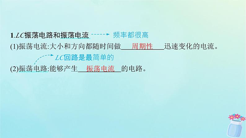 新教材2023_2024学年高中物理第4章电磁振荡与电磁波1.电磁振荡课件教科版选择性必修第二册第5页