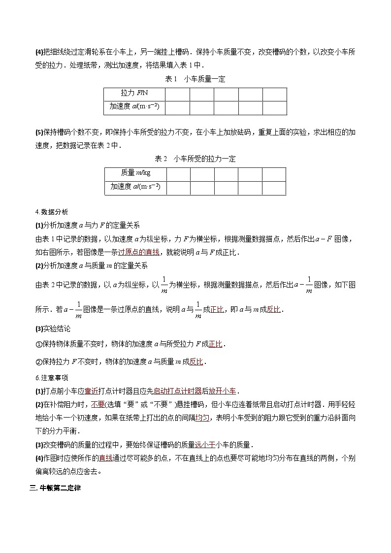 【期中知识点归纳】（人教版2019）2023-2024学年高一上册物理 必修1 第四章  运动和力的关系 试卷.zip03