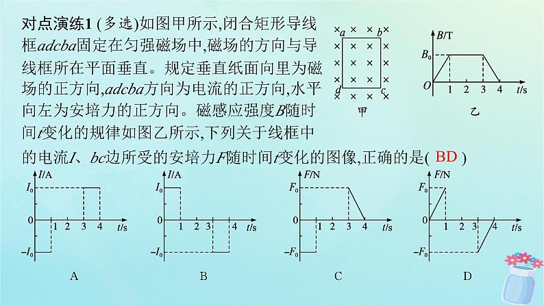 新教材2023_2024学年高中物理第2章电磁感应及其应用本章整合课件教科版选择性必修第二册第8页
