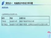 新教材2023_2024学年高中物理第2章电磁感应及其应用专题提升6电磁感应中的动力学能量动量问题课件教科版选择性必修第二册