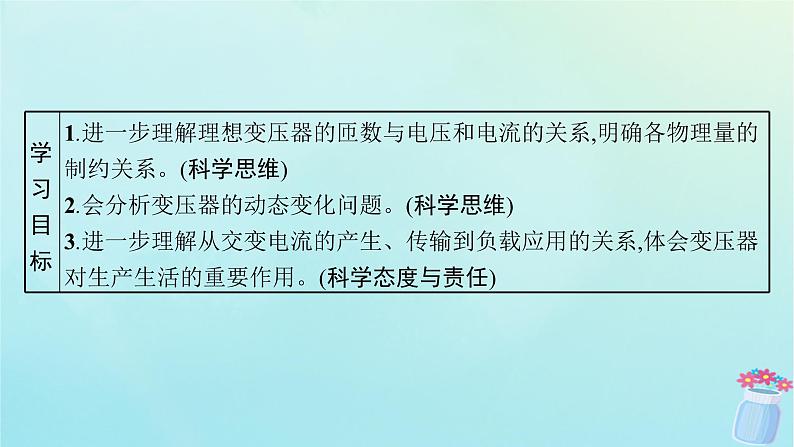 新教材2023_2024学年高中物理第3章交流电专题提升8变压器和电能的输送课件教科版选择性必修第二册03