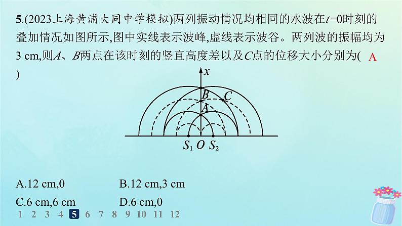 新教材2023_2024学年高中物理第3章机械波分层作业20波的干涉与衍射多普勒效应课件教科版选择性必修第一册07