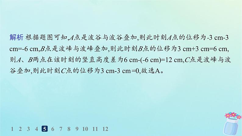 新教材2023_2024学年高中物理第3章机械波分层作业20波的干涉与衍射多普勒效应课件教科版选择性必修第一册08