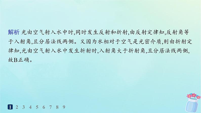 新教材2023_2024学年高中物理第4章光及其应用分层作业21光的折射定律课件教科版选择性必修第一册03