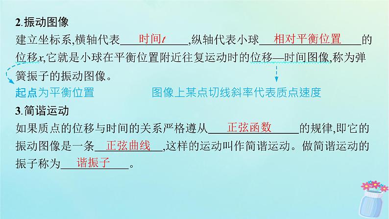 新教材2023_2024学年高中物理第2章机械振动1.简谐运动及其图像课件教科版选择性必修第一册06