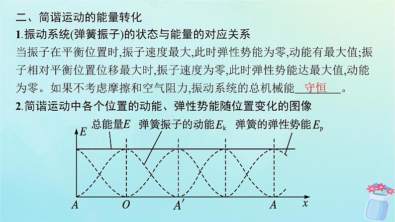 新教材2023_2024学年高中物理第2章机械振动2.简谐运动的回复力及能量课件教科版选择性必修第一册06