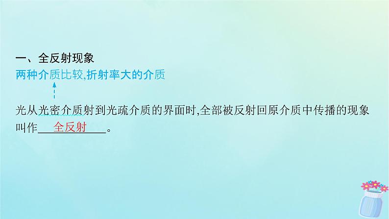 新教材2023_2024学年高中物理第4章光及其应用3.光的全反射课件教科版选择性必修第一册05