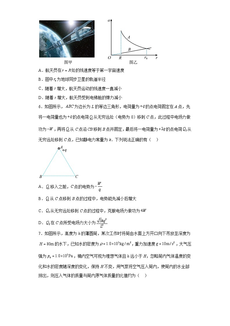 2023届山东省聊城市高三上学期一模物理试题03