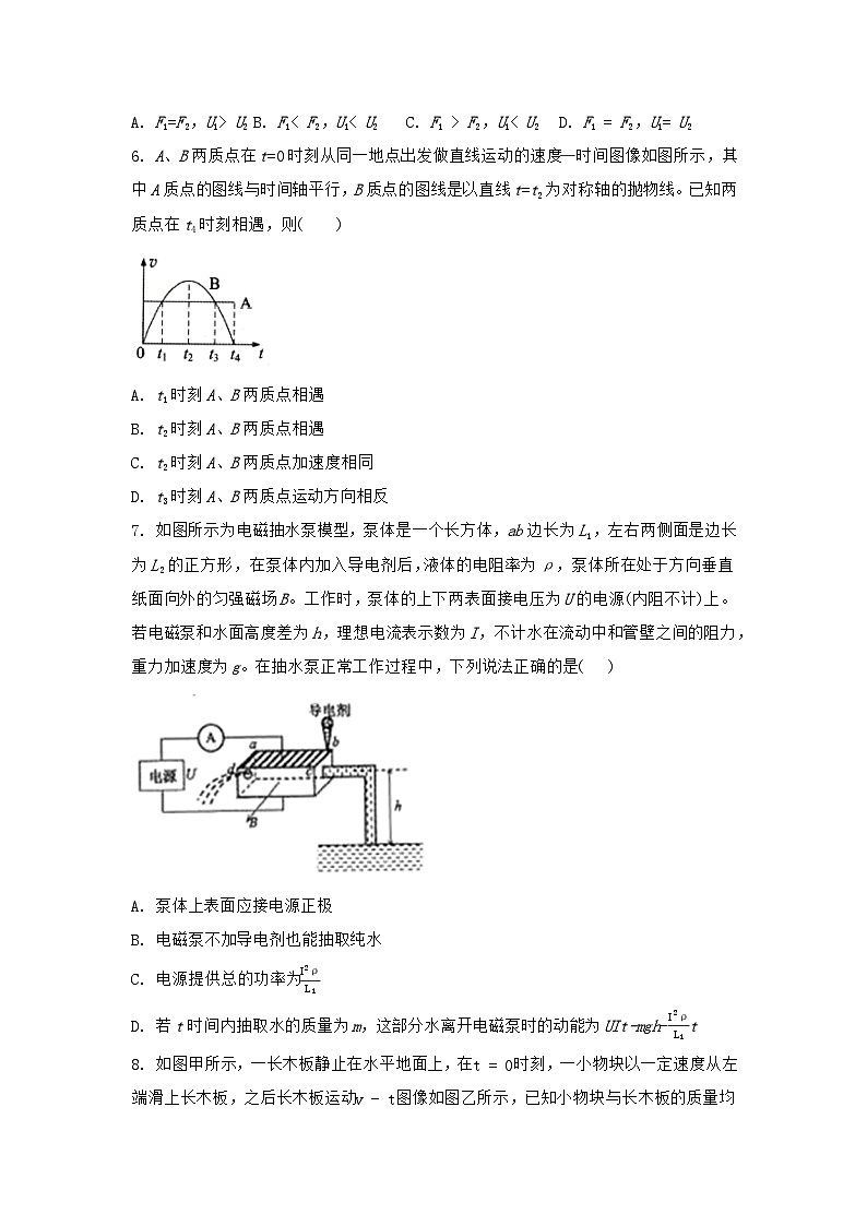 2022届山西省壶关县高三下学期4月质量调研物理试题03
