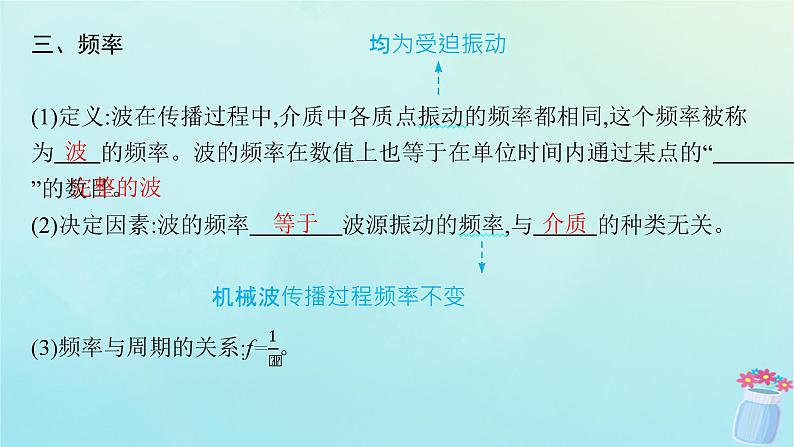 新教材2023_2024学年高中物理第3章机械波2.波速与波长频率的关系课件教科版选择性必修第一册06