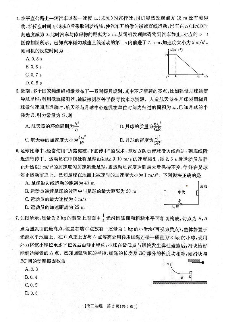 辽宁省部分高中2023-2024学年高三上学期10月月考物理第2页
