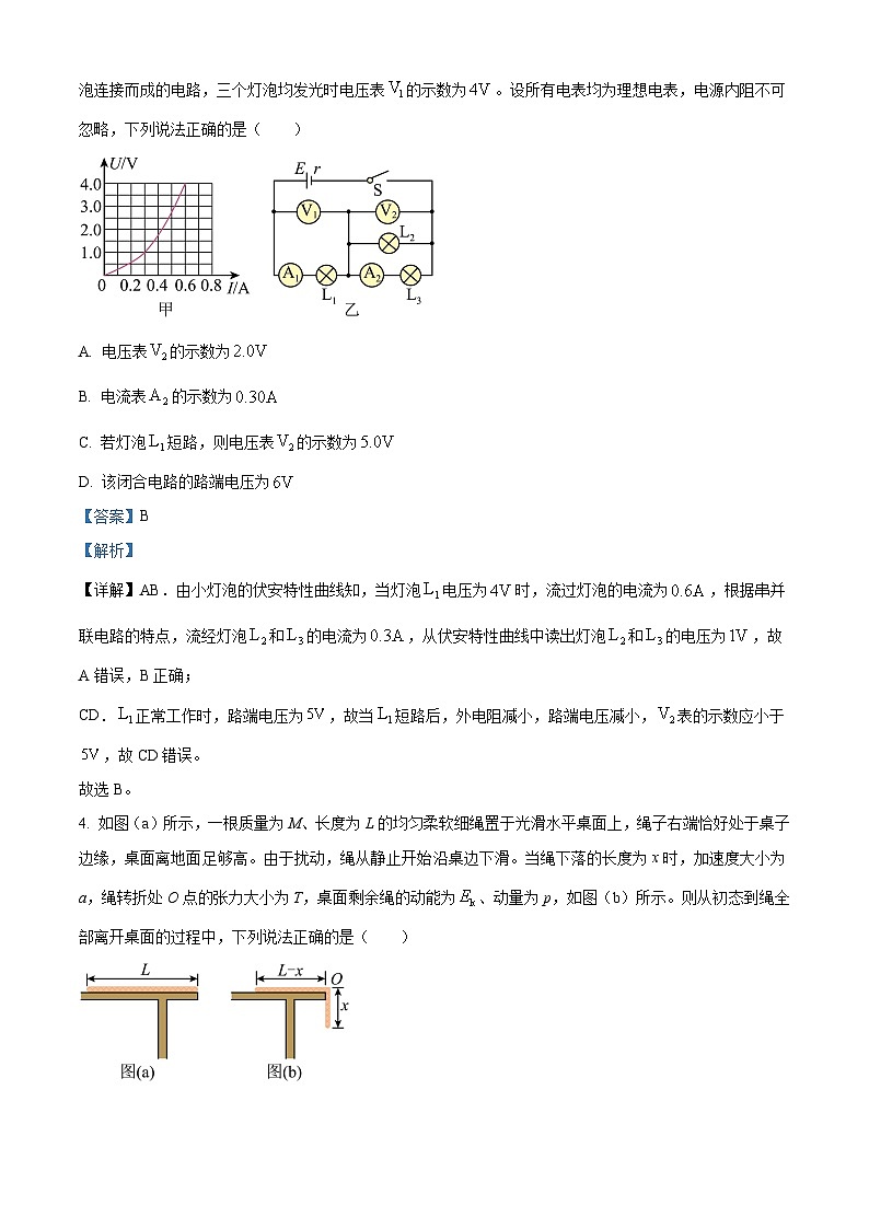 重庆市巴蜀中学2023-2024学年高二物理上学期10月模拟试题（Word版附解析）03