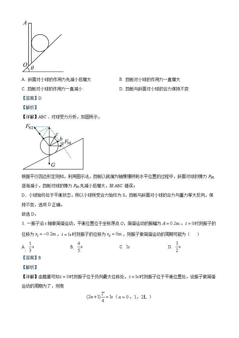 重庆市第一中学2023-2024学年高三物理上学期9月月考试题（Word版附解析）第2页