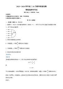 2023-2024学年广东省珠海市斗门区第一中学高三上学期阶段性考试物理试题（解析版）