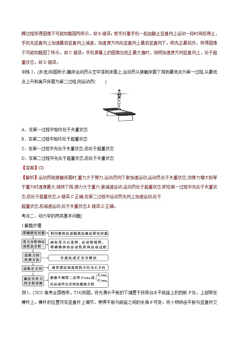 新高考物理一轮复习精讲精练第3章 牛顿运动定律 第3讲 牛顿第二定律的基本应用（含解析）03
