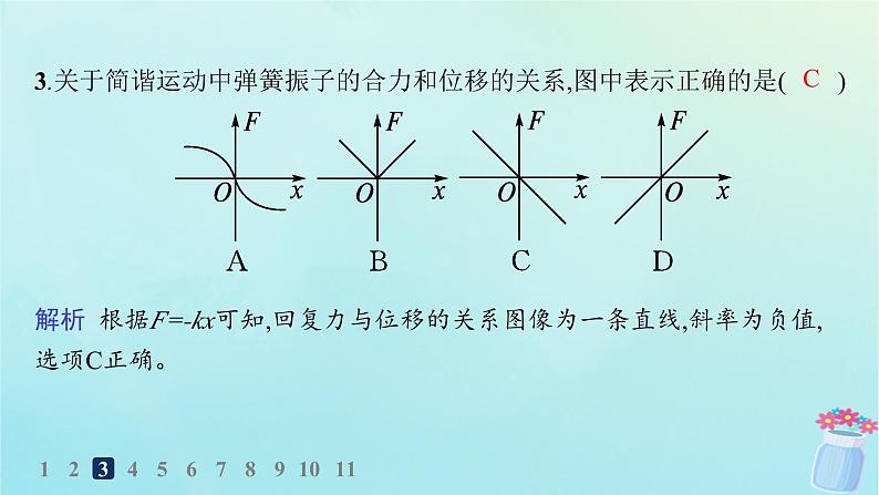 新教材2023_2024学年高中物理第2章机械振动第1节简谐运动分层作业课件鲁科版选择性必修第一册04