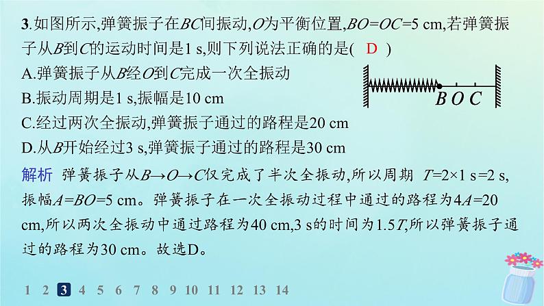 新教材2023_2024学年高中物理第2章机械振动第2节振动的描述分层作业课件鲁科版选择性必修第一册04