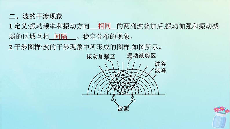 新教材2023_2024学年高中物理第3章机械波第3节波的干涉和衍射课件鲁科版选择性必修第一册07