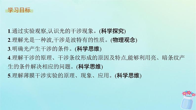 新教材2023_2024学年高中物理第5章光的干涉衍射和偏振第1节光的干涉课件鲁科版选择性必修第一册03