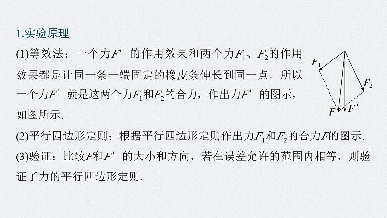 新高考物理一轮复习精品课件第2章实验3探究两个互成角度的力的合成规律（含解析）第4页