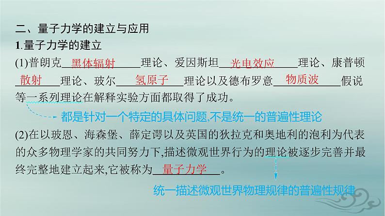 新教材2023_2024学年高中物理第4章原子结构和波粒二象性5.粒子的波动性和量子力学的建立课件新人教版选择性必修第三册第8页