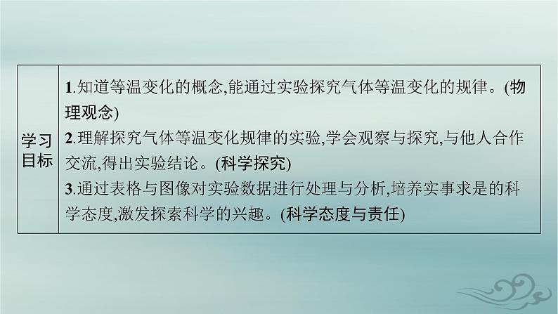 新教材2023_2024学年高中物理第2章气体固体和液体2.第1课时实验探究气体等温变化的规律课件新人教版选择性必修第三册02