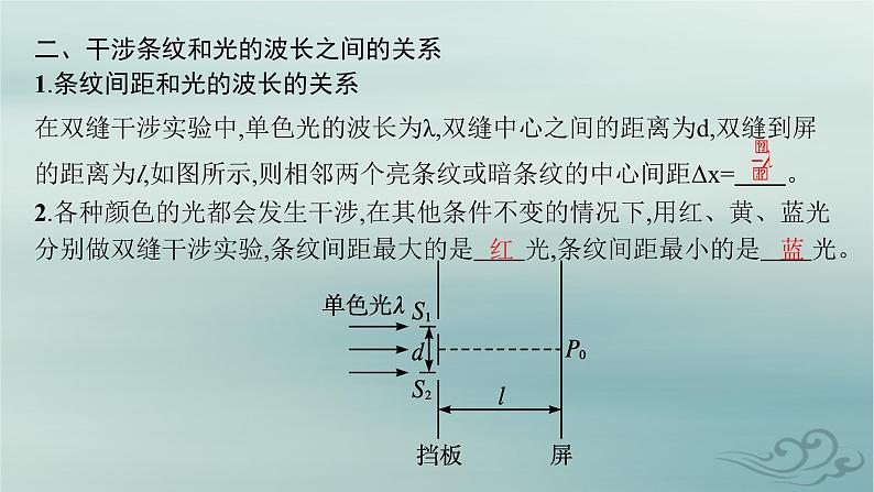 新教材2023_2024学年高中物理第4章光3光的干涉课件新人教版选择性必修第一册07