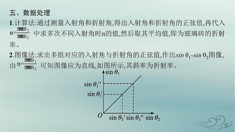 新教材2023_2024学年高中物理第4章光实验测量玻璃的折射率课件新人教版选择性必修第一册第8页