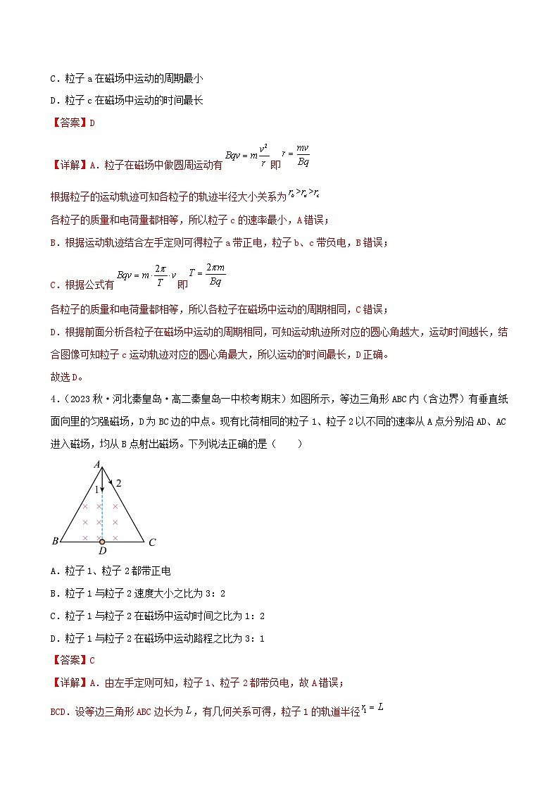 新高考物理二轮复习专题强化训练10讲 带电粒子在磁场中的运动（含解析）第3页