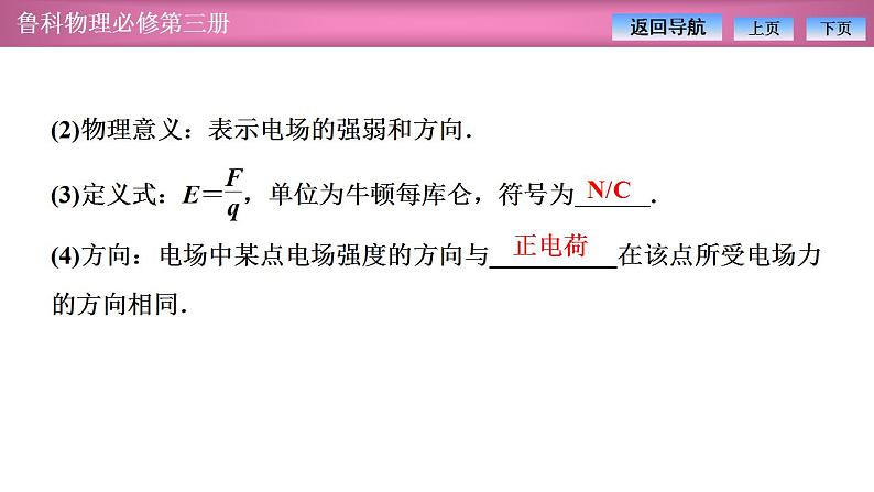 2023-2024学年鲁科版（2019）必修第三册 1.3电场与电场强度 课件第6页