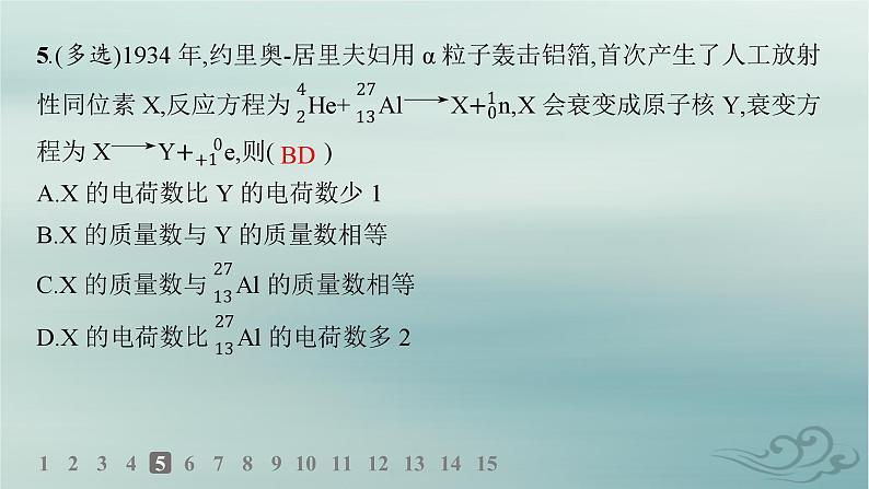 新教材2023_2024学年高中物理第5章原子核分层作业22放射性元素的衰变课件新人教版选择性必修第三册08