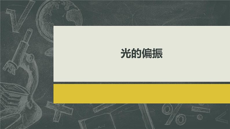 4.6 光的偏振 激光 课件  2023-2024学年高二上学期物理人教版（2019）选择性必修第一册02