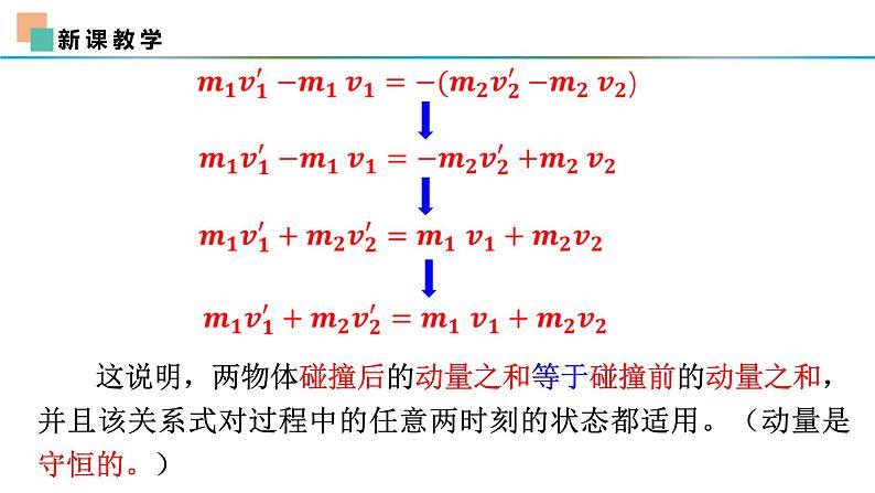 1.3动量守恒定律 课件 2023-2024学年高二上学期物理人教版（2019）选择性必修第一册06