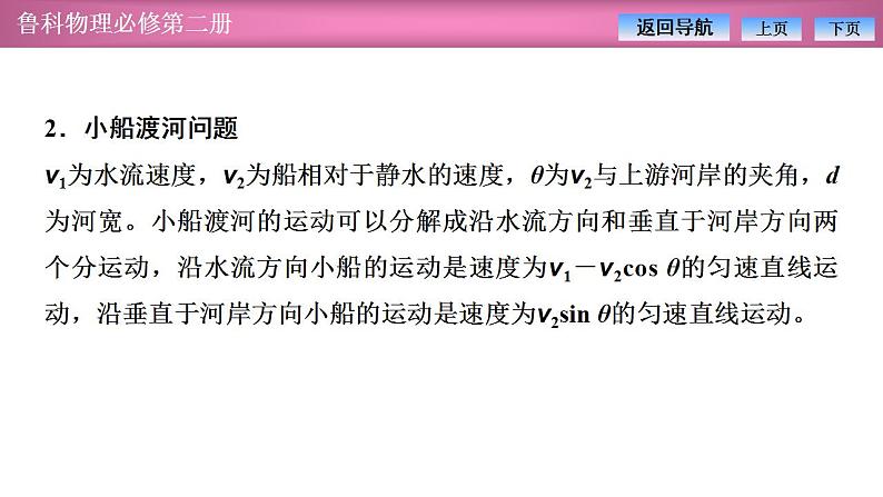 2023-2024学年鲁科版（2019）必修第二册 第2章 抛体运动 章末复习 课件第7页